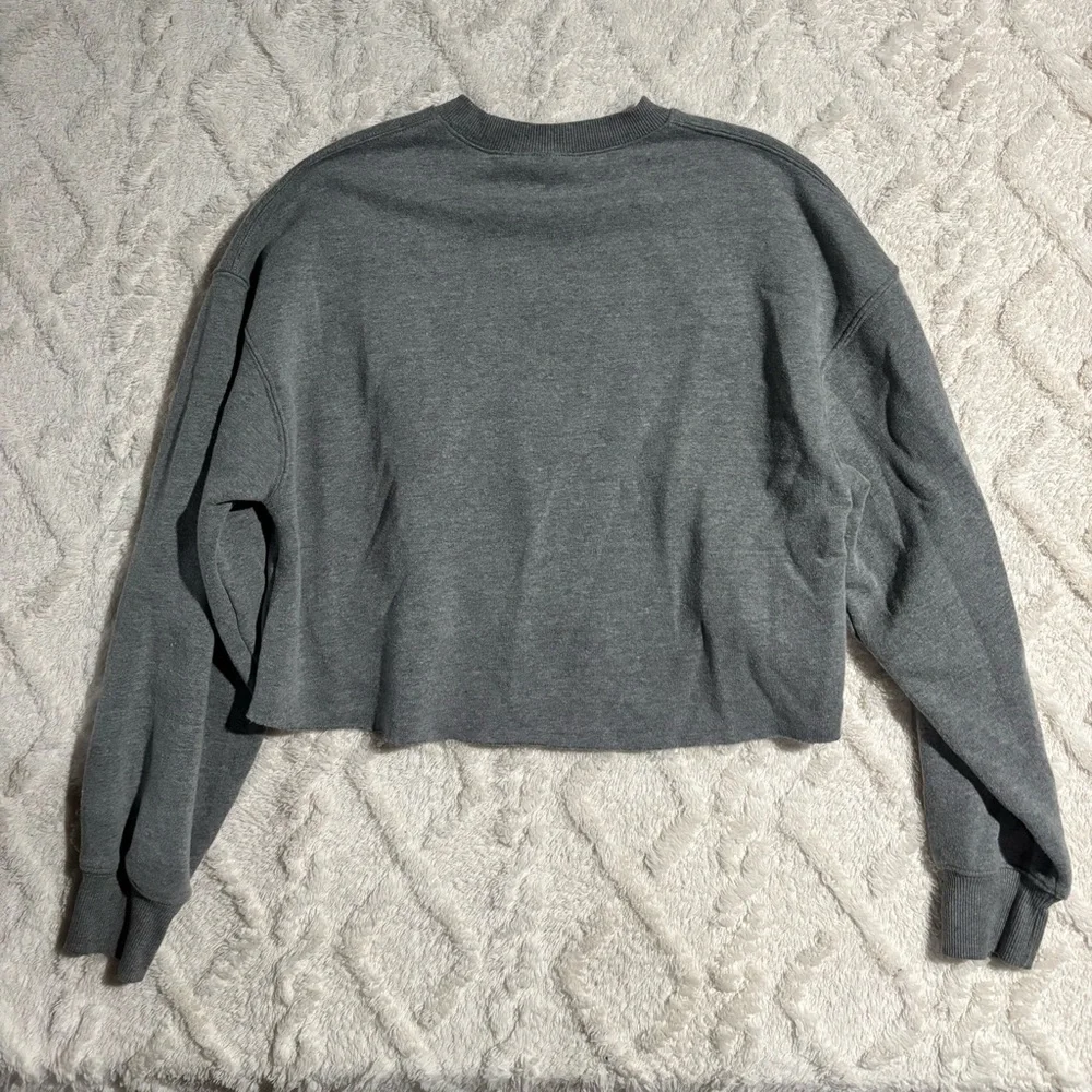 Wild fable xsmall cropped grey crewneck - Picture 2 of 4